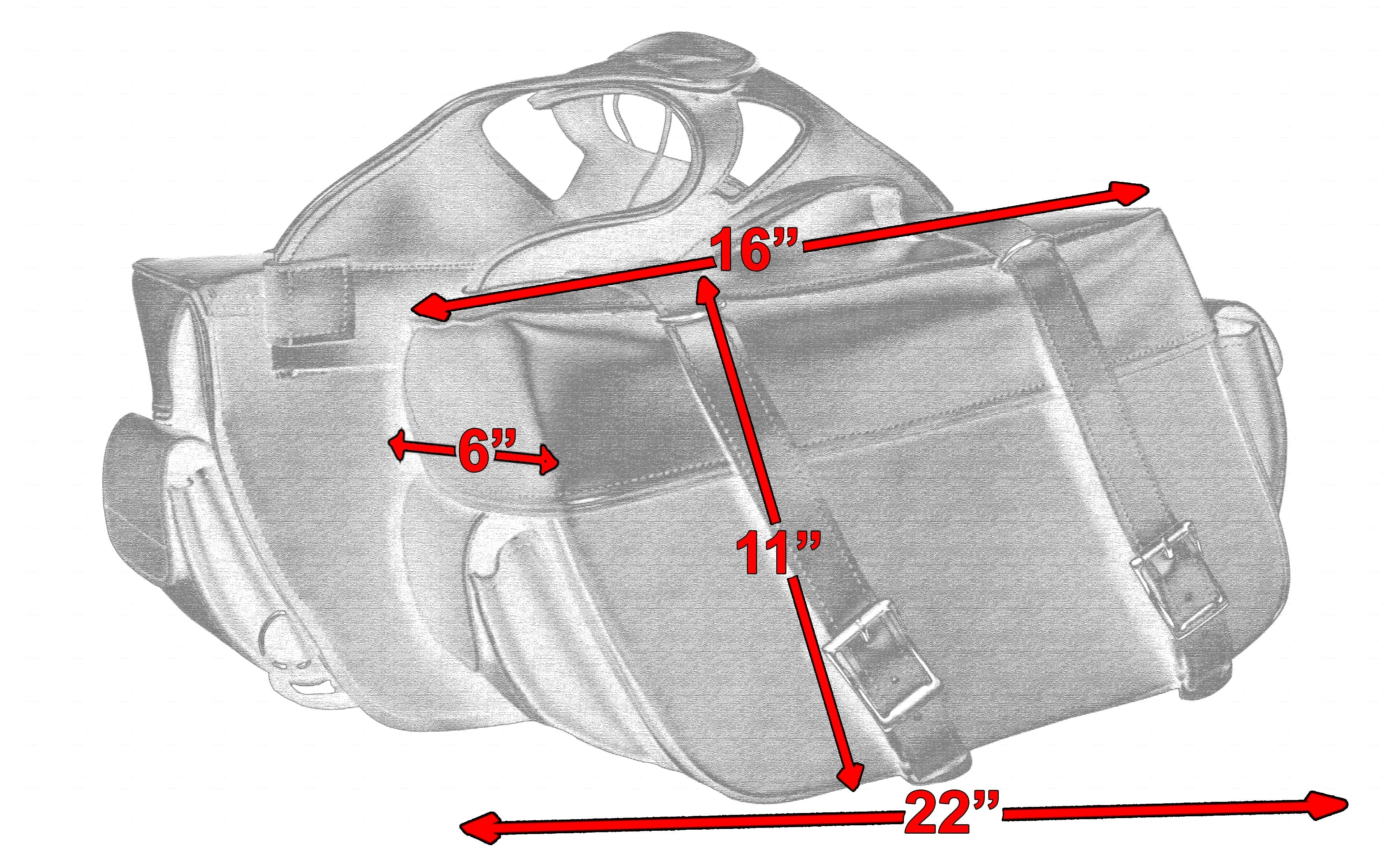 DS Two Strap Saddle Bag
